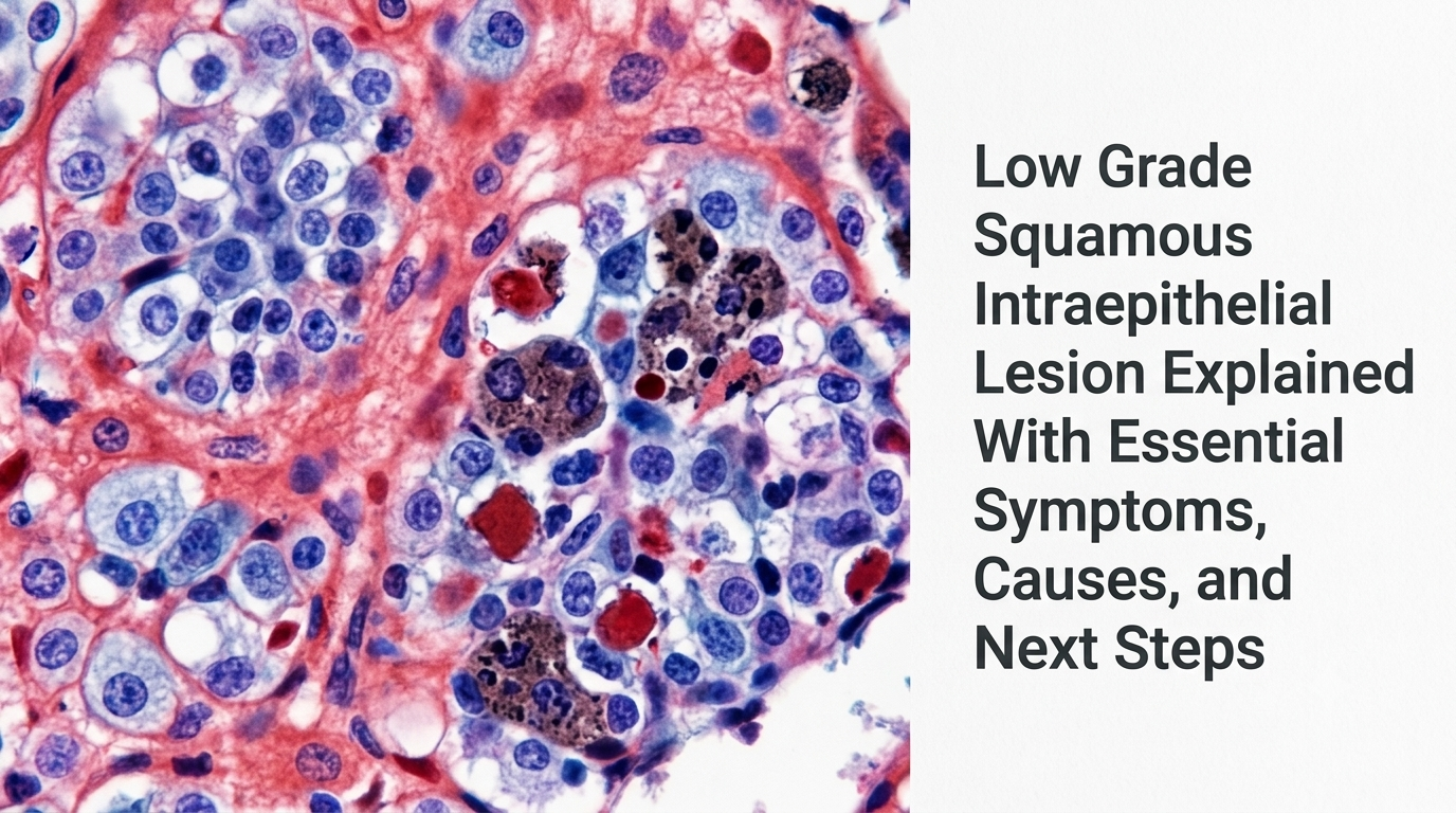Low Grade Squamous Intraepithelial Lesion Explained With Essential Symptoms, Causes, and Next Steps