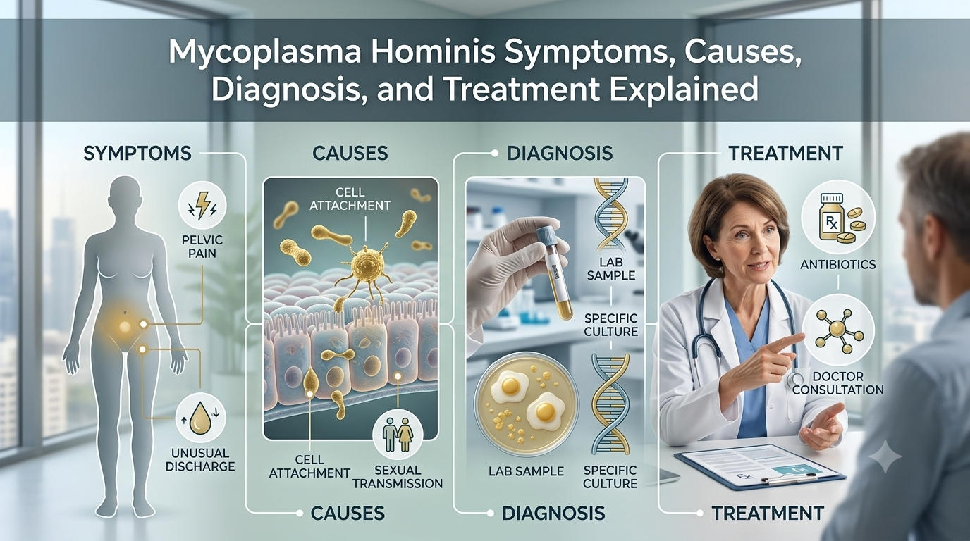 Mycoplasma Hominis Symptoms, Causes, Diagnosis, and Treatment Explained