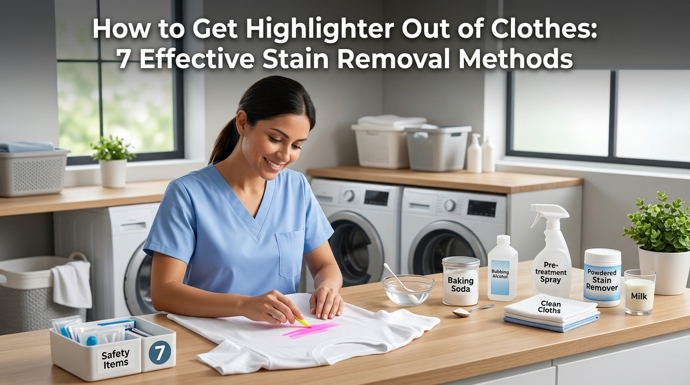 How to Get Highlighter Out of Clothes: 7 Effective Stain Removal Methods