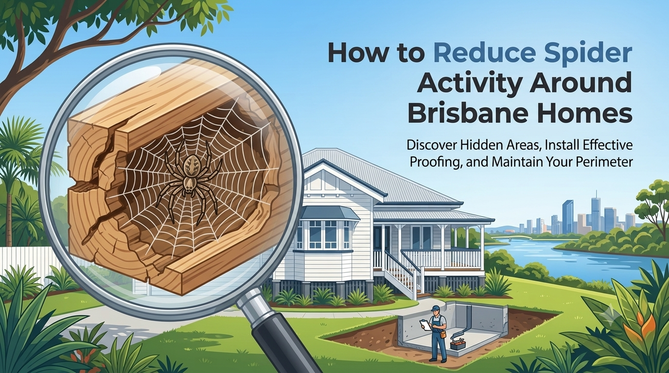How to Reduce Spider Activity Around Brisbane Homes