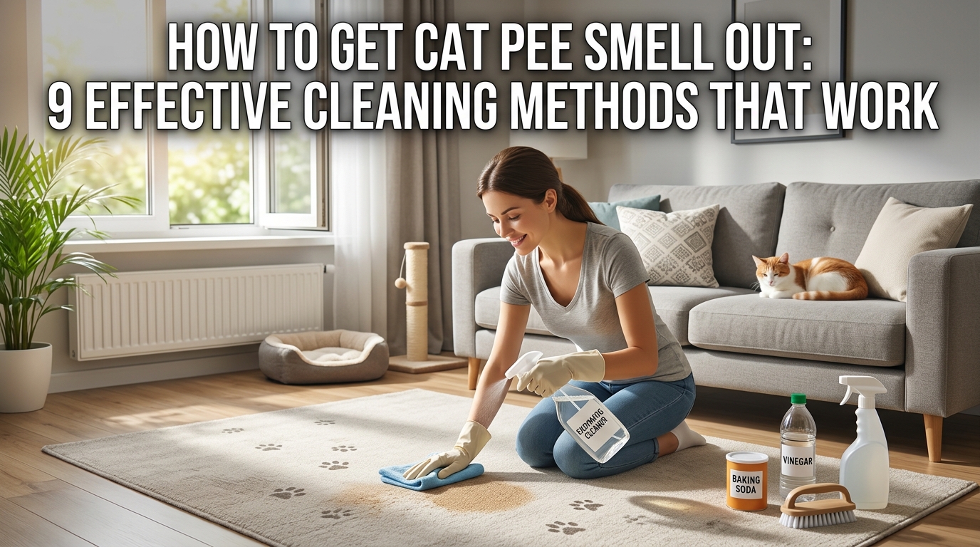 How to Get Cat Pee Smell Out: 9 Effective Cleaning Methods That Work